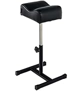 QUEESALN Pedicure Manicure Footrest Adjustable Height Stand Beauty SPA Salon Nail Care Black