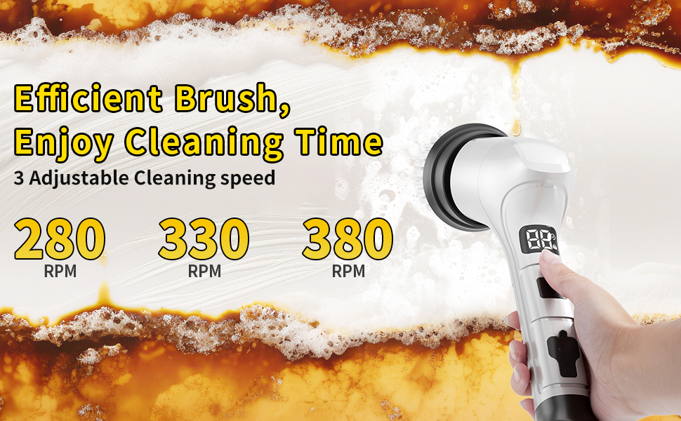 spin brush for cleaning