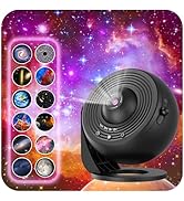 Galaxy Projector for Bedroom, HD Image Star Projector Galaxy Light Adjustable Knob, 13 Film Discs...