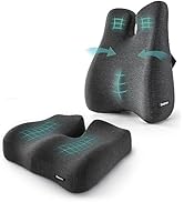 seeknow Lumbar Support Pillow for Office Chair Cushion for Back Pain Relief Office Chair Cushion ...