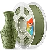 PLA+ Matte Filament 1.75mm, Soft Matte Finish, Reduced Layer Lines, 1KG (2.2lbs) 3D Printer PLA F...