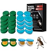 32 Pack Cockroach Gel Bait, Highly Effective Roach Gel Bait Indoor Infestation Solution, Fast Act...