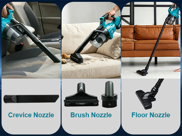 Crevice Nozzle Brush Nozzle Floor Nozzle