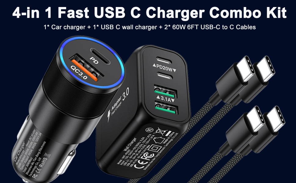 usb c fast car charger