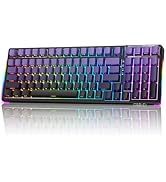 AULA F98 Mechanical Keyboard RGB, Tri-Mode Bluetooth/2.4G/USB-C Hot Swappable 99 Keys Custom Gami...
