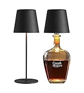 NEWSEE 2 Pack Bottle Lamp for Rechargeable Cordless Table Lamps, LED 3 Color Dimmable Battery Pow...