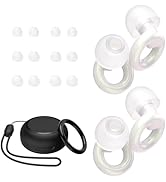 JUSTRVN Ear Plugs for Sleeping,2 Pairs of Stylish Reusable Noise Reduction Earplugs with 8 Pairs ...