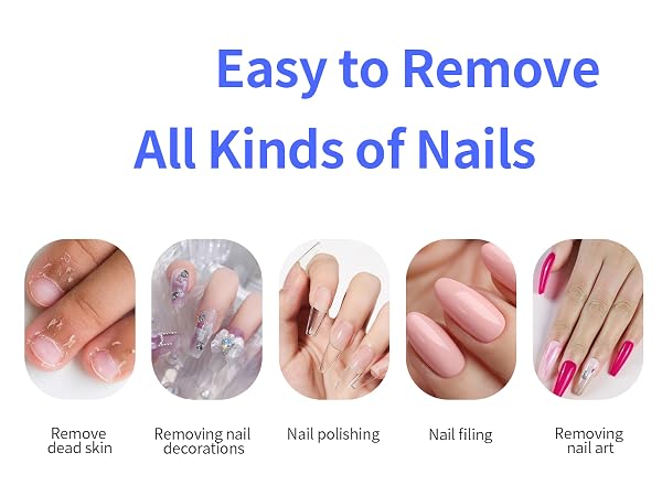 Versatile for various nail polish removal scenarios.