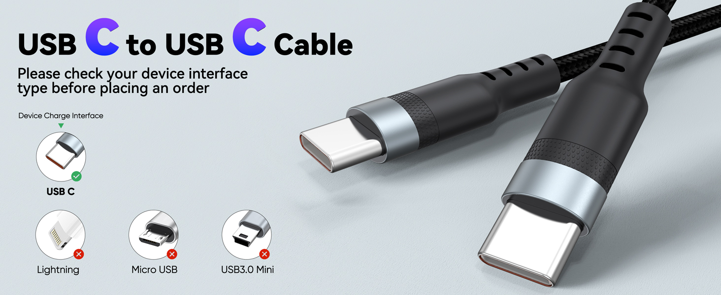 usb c cable long 15ft/20ft