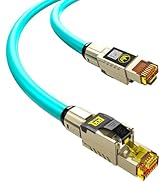 WANJEED Cat 8 Ethernet Cable 1.6 ft, High Speed Heavy Duty Network LAN Patch Cord, 40Gbps 2000Mhz...