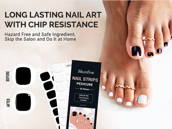 semi cured gel nail strips toe toenails pedi pedicure foot feet polish stickers wraps winter autumn
