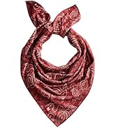 MISSION Cooling Bandana, Red Paisley - Lightweight &amp; Breathable - Cools Up to 2 Hours - UPF 50 Su...