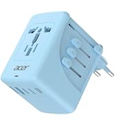 Acer Universal Travel Plug Adapter - International Power Adapter with 5 USB Ports (3 USB C) 5.8A,...