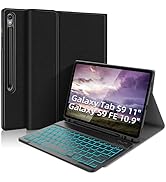 Keyboard Case for Samsung Galaxy Tab S9 11"/S9 FE 10.9", Case with Keyboard for S9/S9 FE SM-X710/...