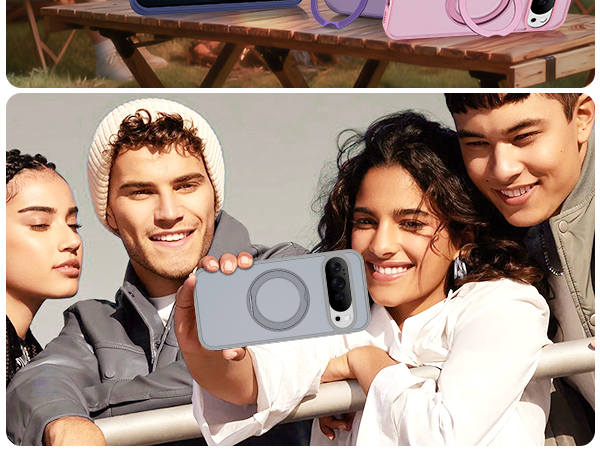 360° Rotatable Magnetic Ring Stand Phone Case