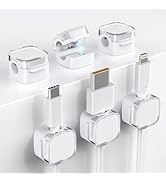 TIKIWIK Cord Organizer, 6 Pack Magnetic Cable Clips Under Desk Cable Management, Strong Adhesive ...