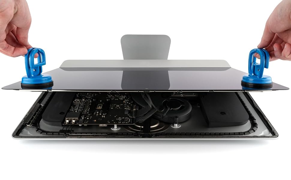 ifixit heavy duty suction cup display desktop computer removal opening