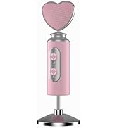 Nuoxiange Pink USB Gaming Condenser Microphone for PC, Plug and Play, one Click Mute, Gain Contro...