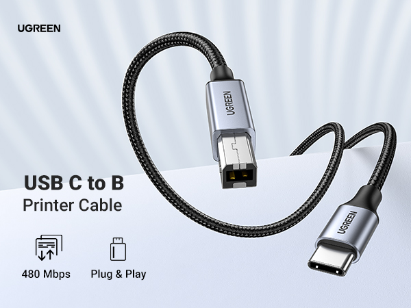 usb b to c printer cable