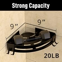 large capacity bathroom shelves