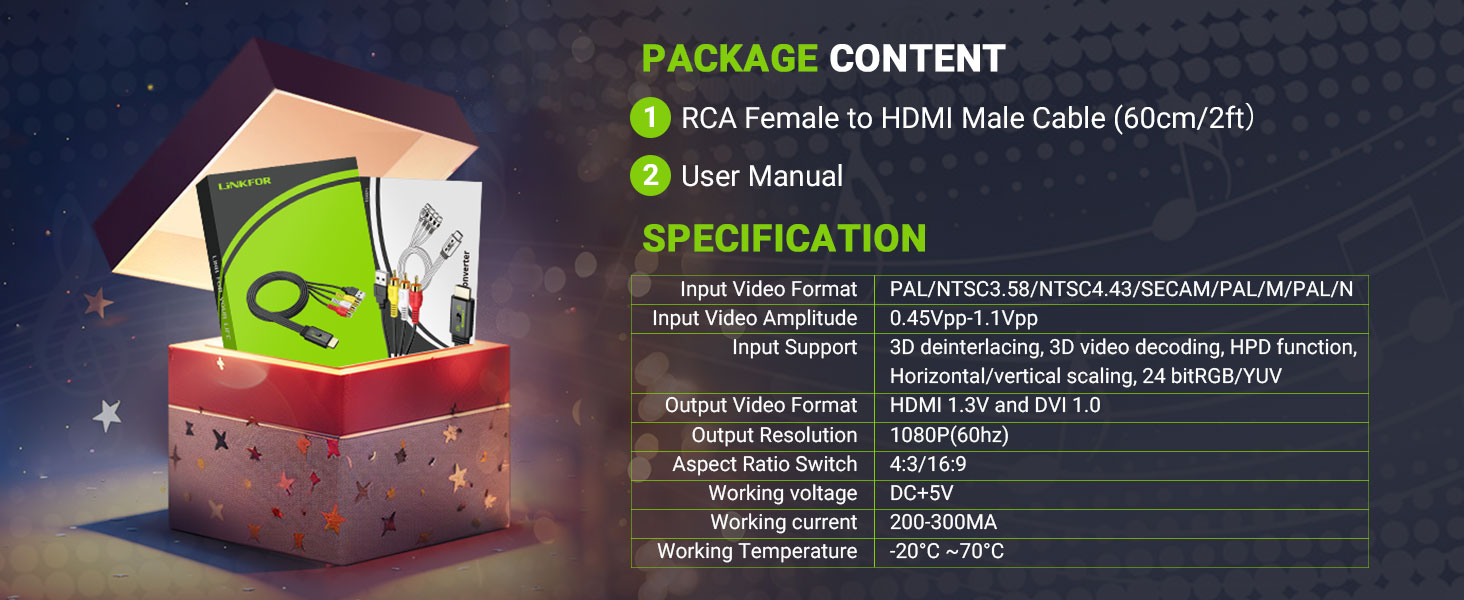 RCA to HDMI Converter