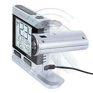 Lacrosse, la crosse, 616-12667, projection, atomic, self-set, alarm clock, time, digital, temp