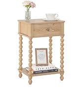 AWASEN Night Stand, Small End Table with Storage for Living Room, Farmhouse Bedside Side Table wi...
