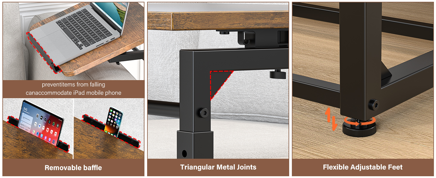 adjustable tv tray table