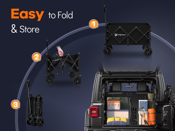 folds up really small for easy storage and easily turns corners