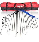 WHDZ Paintless Dent Repair Rods Tool 21Pcs Auto Body Paintless Dent Repair Tools Kit for Door Din...