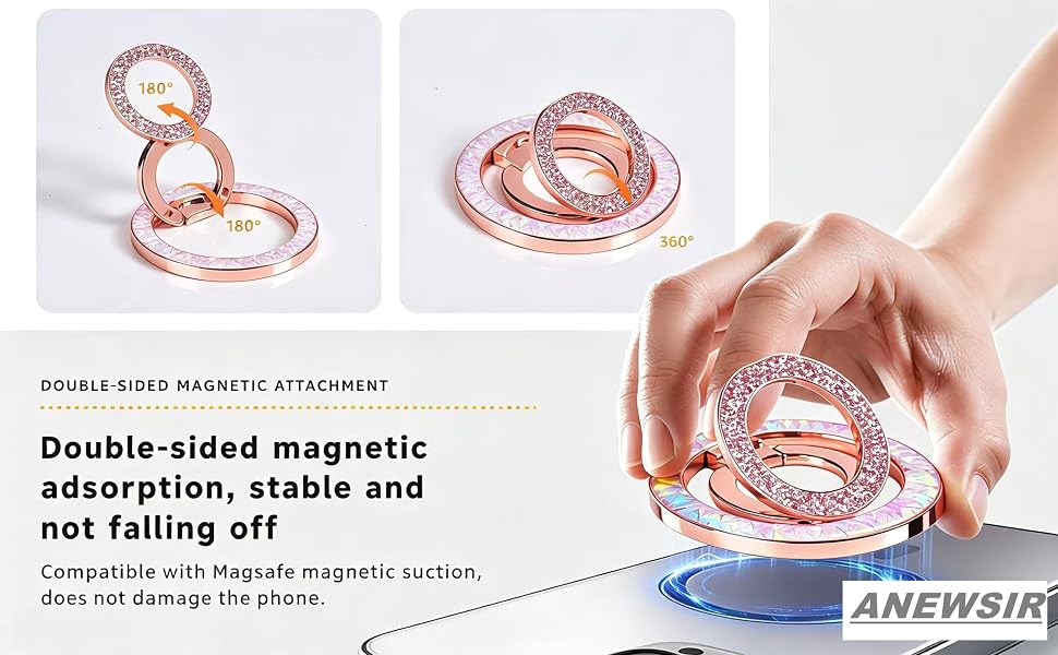 Magnetic Phone Ring for MagSafe Phone Grip