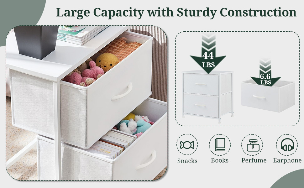 Large Capacity with Sturdy Construction