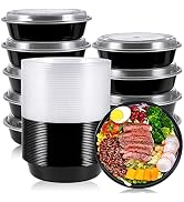 [50 Pack] 24oz Meal Prep Containers, Disposable To Go Containers, Plastic Food Storage Containers...