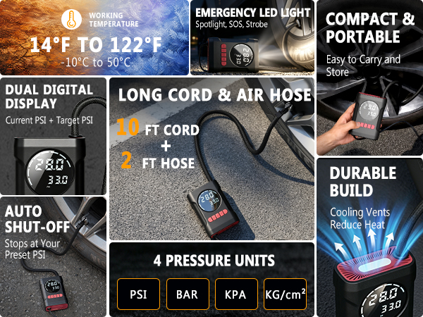 dc air compressor portable