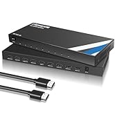 NEWCARE 4K 1x8 HDMI Splitter 1 in 8 Out, 8 Port Powered Hdmi Splitter, 8 Way HDMI Splitters Suppo...