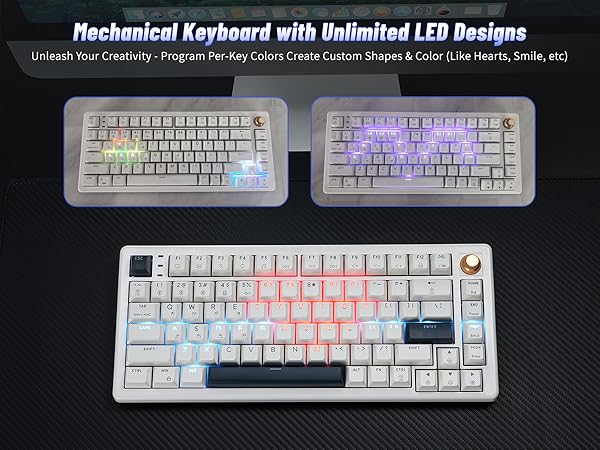 Mechanical Keyboard with Unlimited LED Designs
