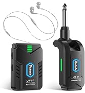 Ueteto Wireless in Ear Monitor System,2.4GHz Mono IEM System with Transmitter Beltpack Receiver, ...