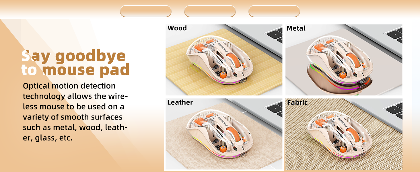 Transparent Bluetooth Mouse