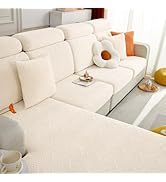 hyha Individual Couch Cushion Covers, Stretch Magic Sofa Seat Cushion Covers Washable, Dog Couch ...