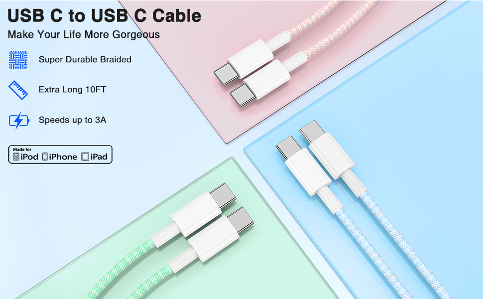 iphone 15 charger 10ft