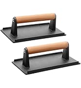Quantfire Burger Press 2 Pack, Smash Burger Press for Blackstone Griddle, Heavy Duty Cast Iron Re...