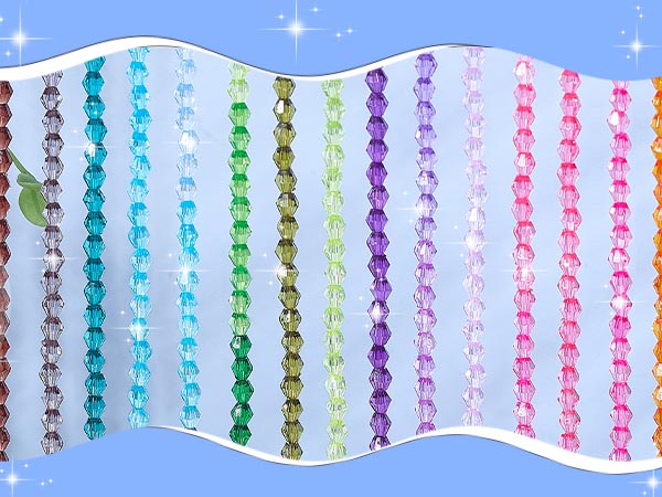 faceted glass bead