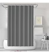 Dark Grey Shower Curtain Liner Bath Curtain with 3 Magnets Thickened Water Proof Quick Drying Sho...