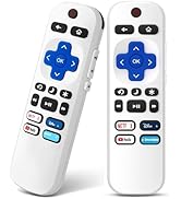 (Pack of 2) Replacement Remote Control Only for Roku TV, Compatible with TCL/Hisense/Sharp/Philip...