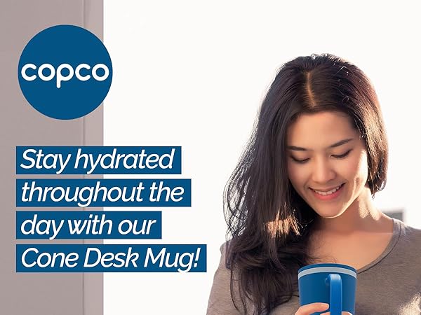 Stylish desk mug for work hot beverage mug durable coffee mug office desk mug