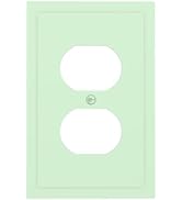 Green 1 Gang Electrical Duplex Wall Plate Receptacle Outlet Covers Decorative Dual Single Device ...