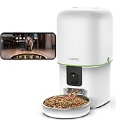 Yuposl Automatic Cat Feeders with Camera - 5G WiFi App Control 1080 HD Video with Night Vision, 2...