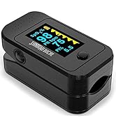 Santamedical Dual Color OLED Pulse Oximeter Fingertip, Blood Oxygen Saturation Monitor (SpO2) wit...