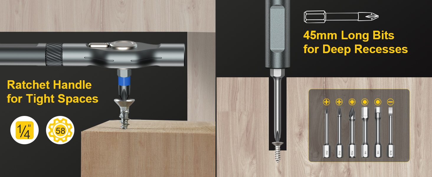 multi bit magnetic screwdriver set
