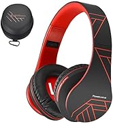 PowerLocus Bluetooth Over-Ear Headphones, Wireless Stereo Foldable Headphones Wireless and Wired ...